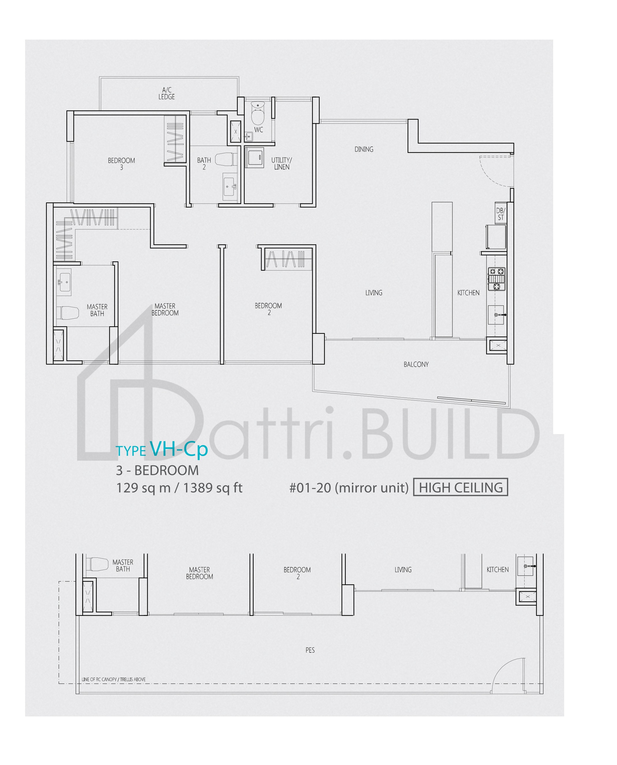 Q BAY RESIDENCES VH-Cp floorplan (watermarked)