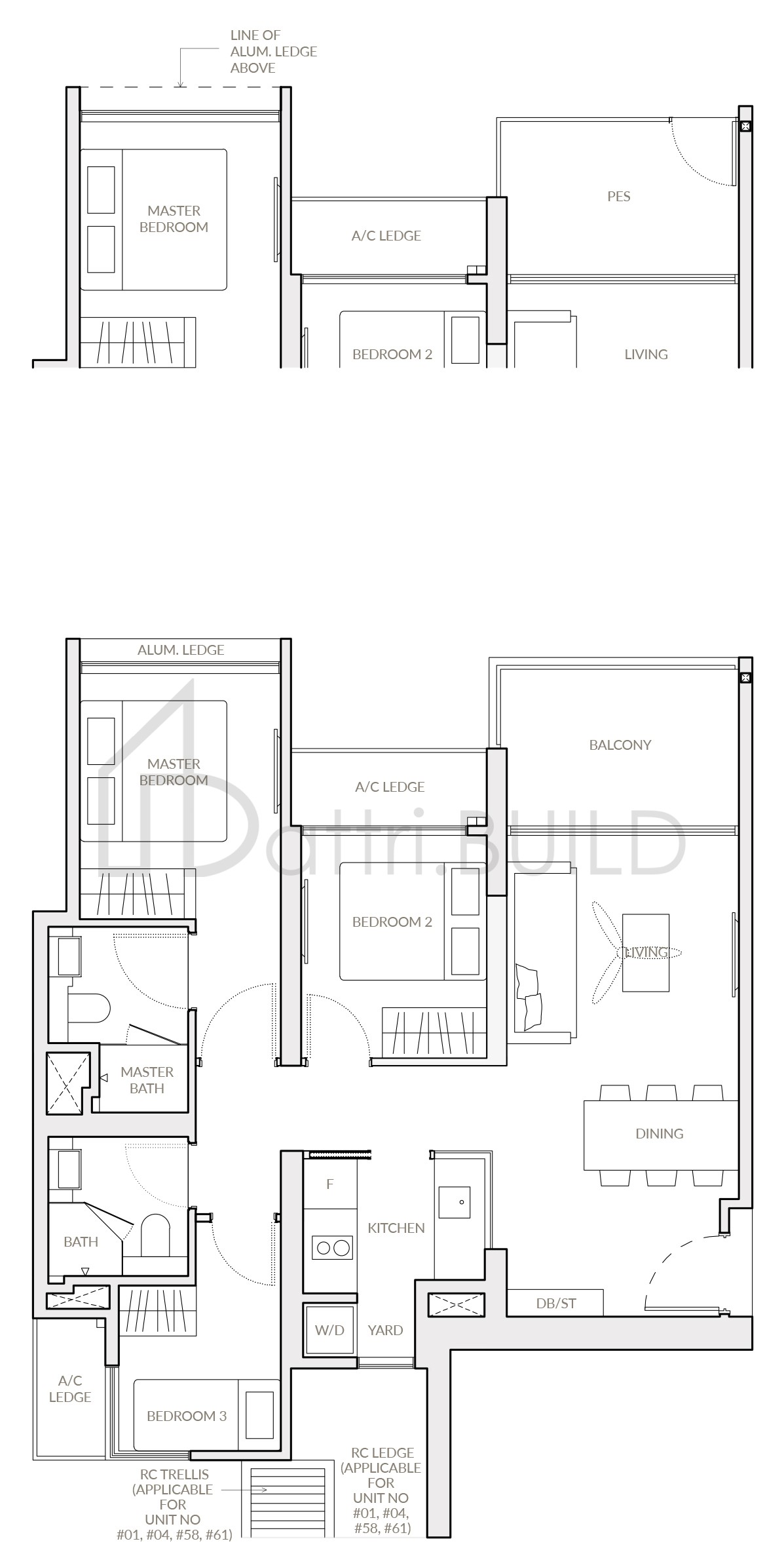 THE WOODLEIGH RESIDENCES D1 floorplan (watermarked)