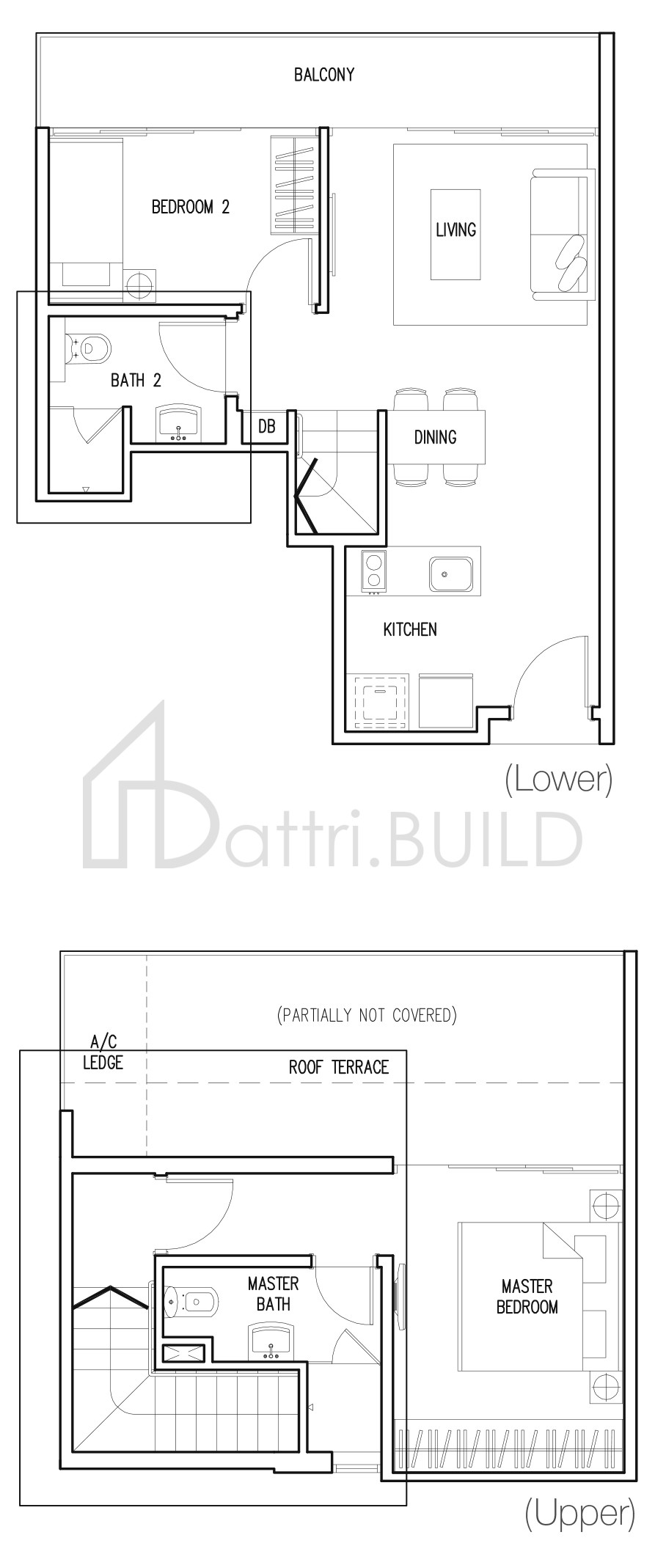 THE MILTONIA RESIDENCES B3-PH floorplan (watermarked)