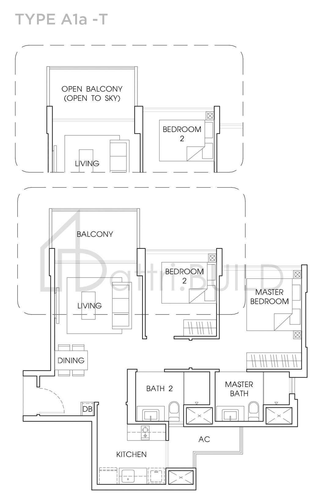 THE VALES A1a-T floorplan (watermarked)