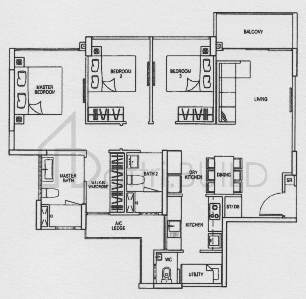 RIVERPARC RESIDENCE C2a floorplan (watermarked)