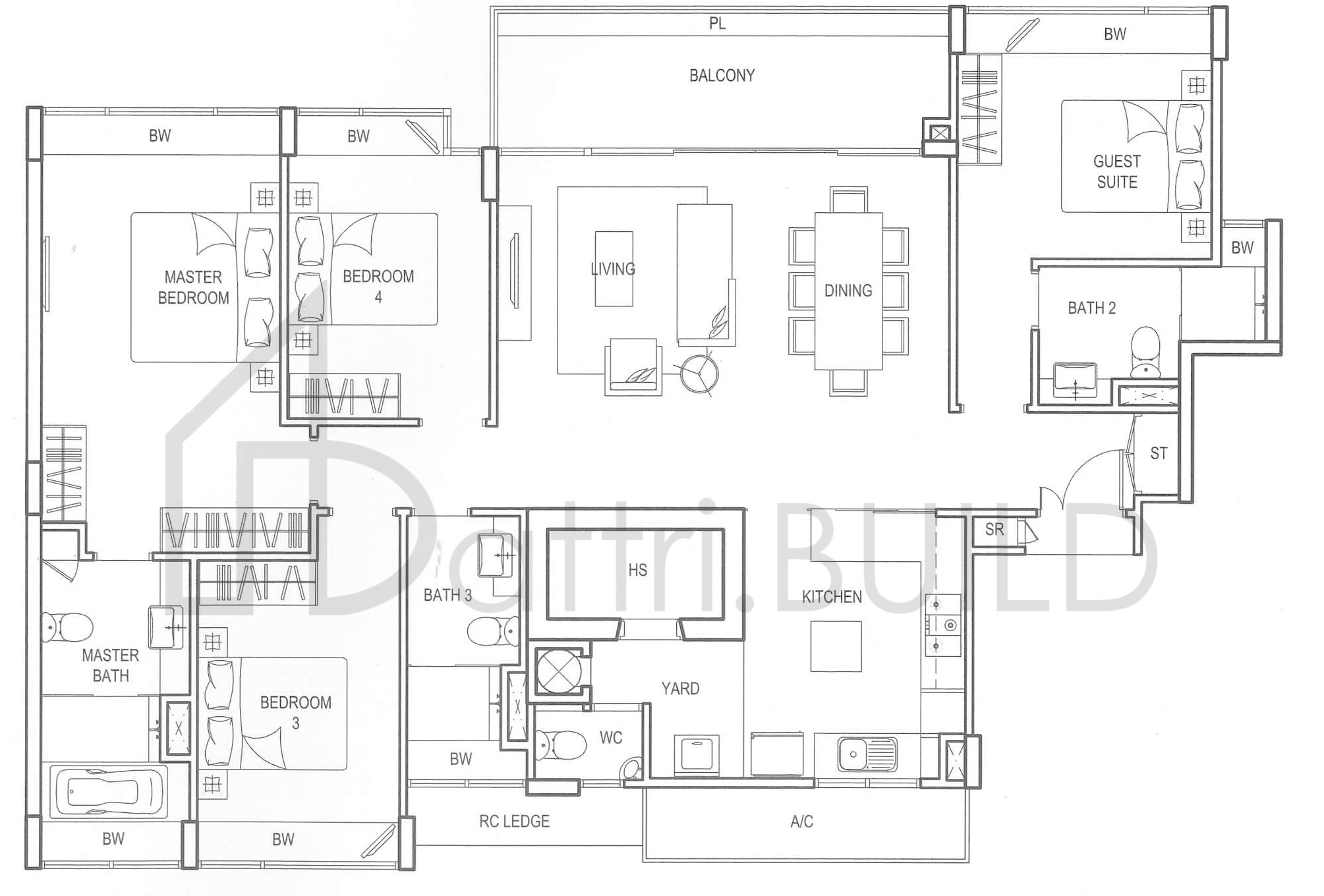 CLEMENTIWOODS CONDOMINIUM DG2 floorplan (watermarked)