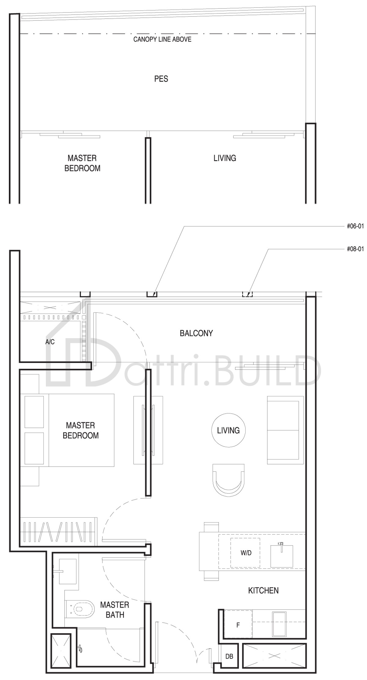 UP@ROBERTSON QUAY A1 (PES) floorplan (watermarked)