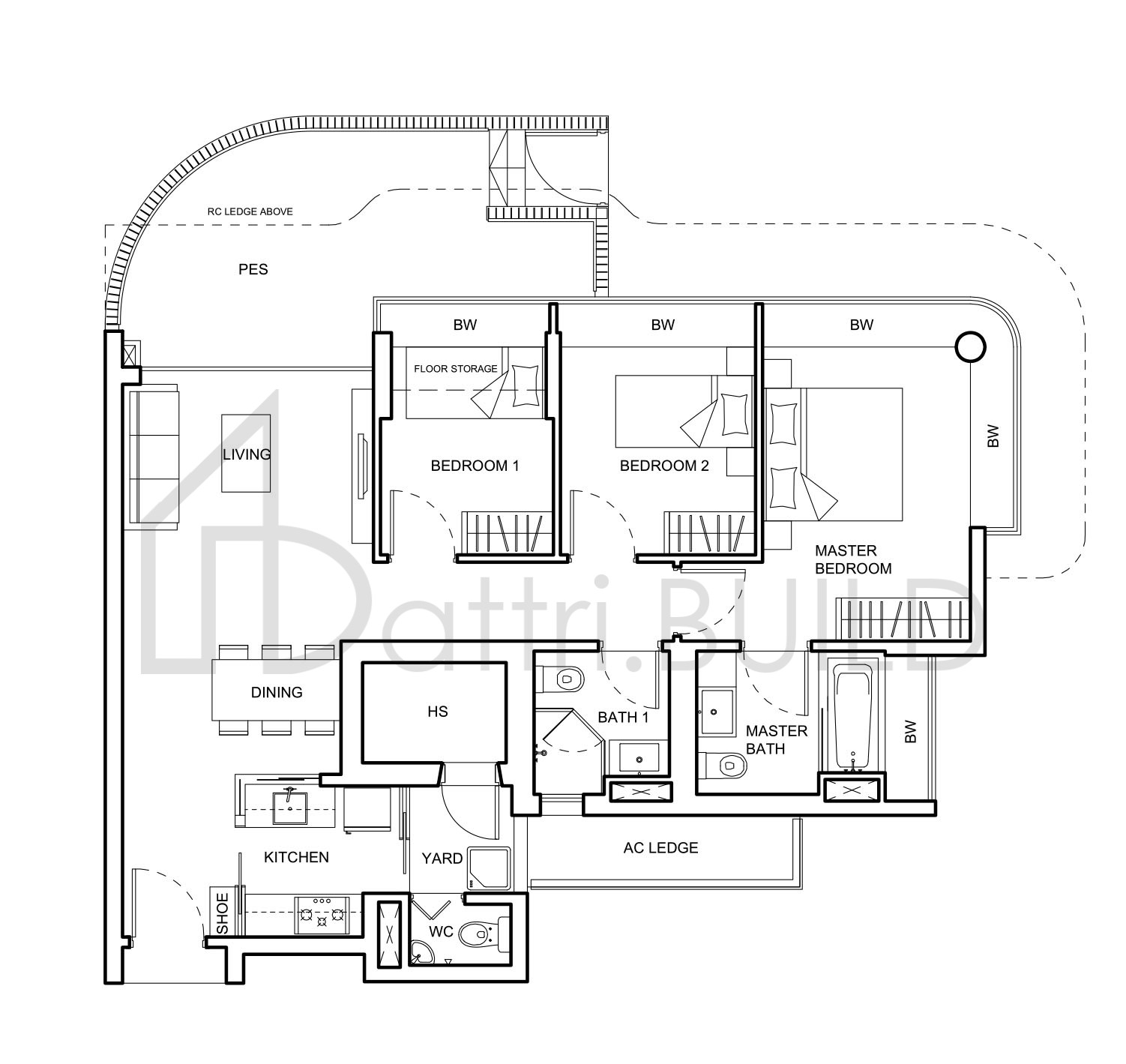 NV RESIDENCES C1a(p) floorplan (watermarked)
