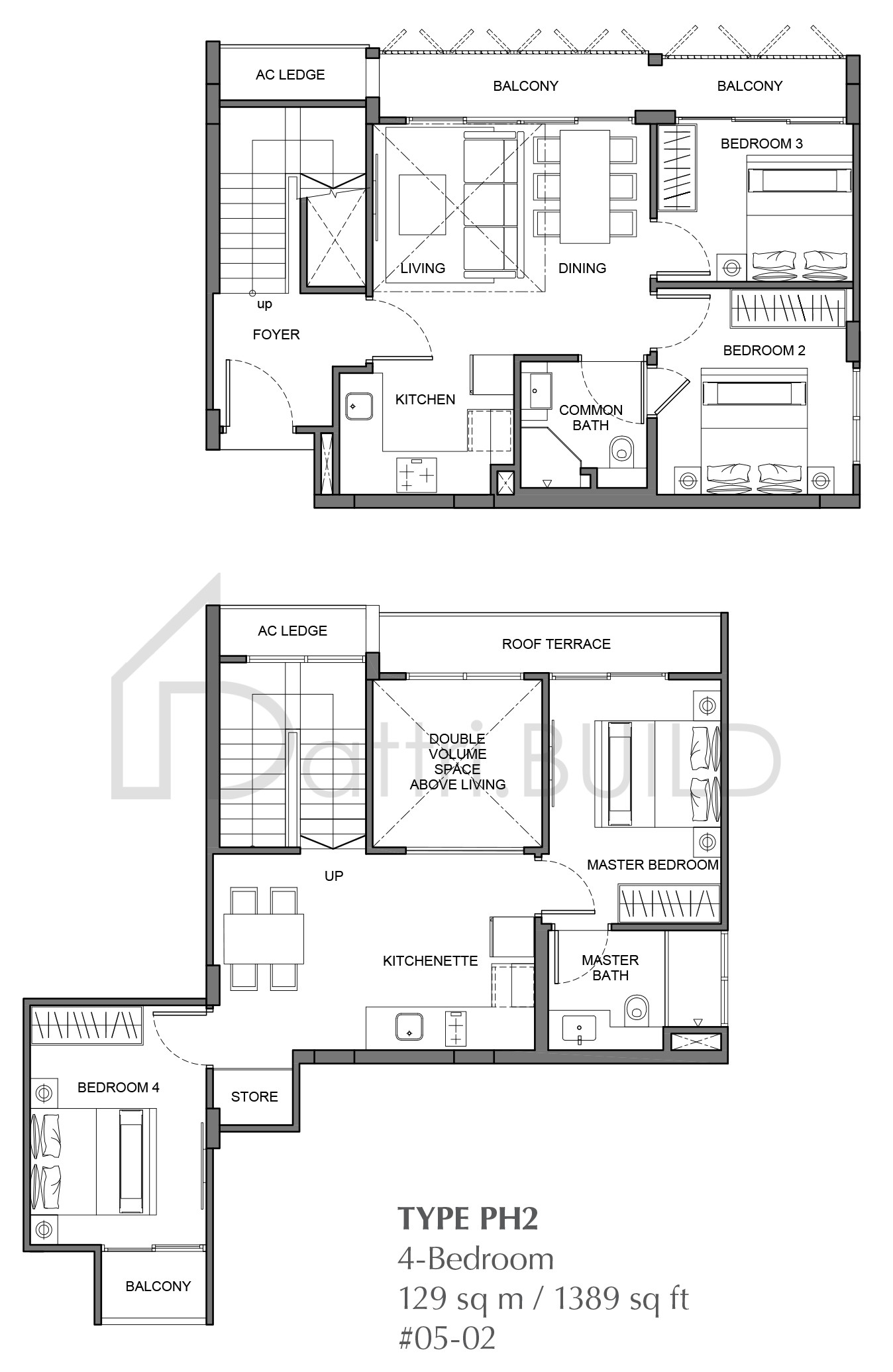 THE ENCLAVE . HOLLAND PH2 floorplan (watermarked)