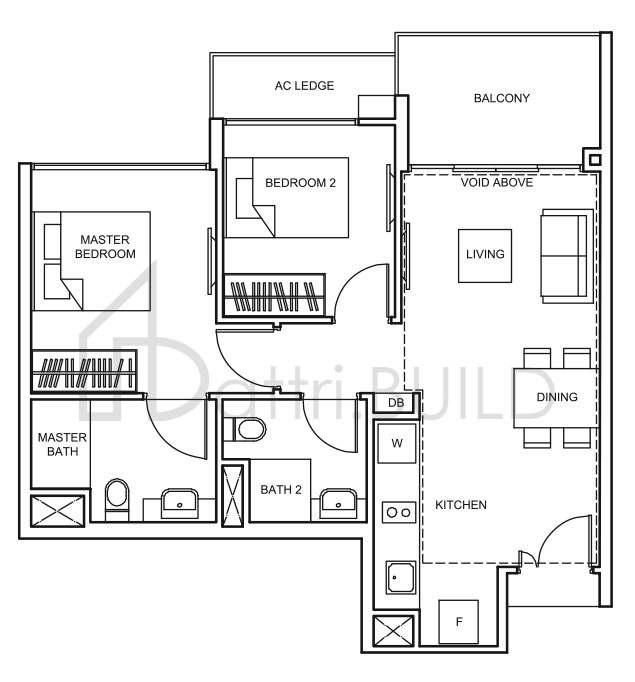 THE GLADES B6-L floorplan (watermarked)