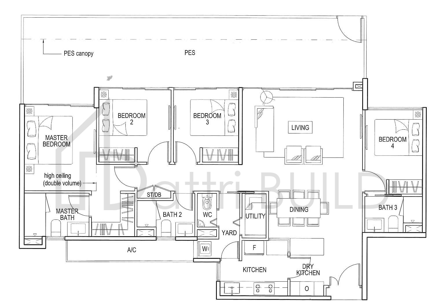 BLOSSOM RESIDENCES C2P1 floorplan (watermarked)