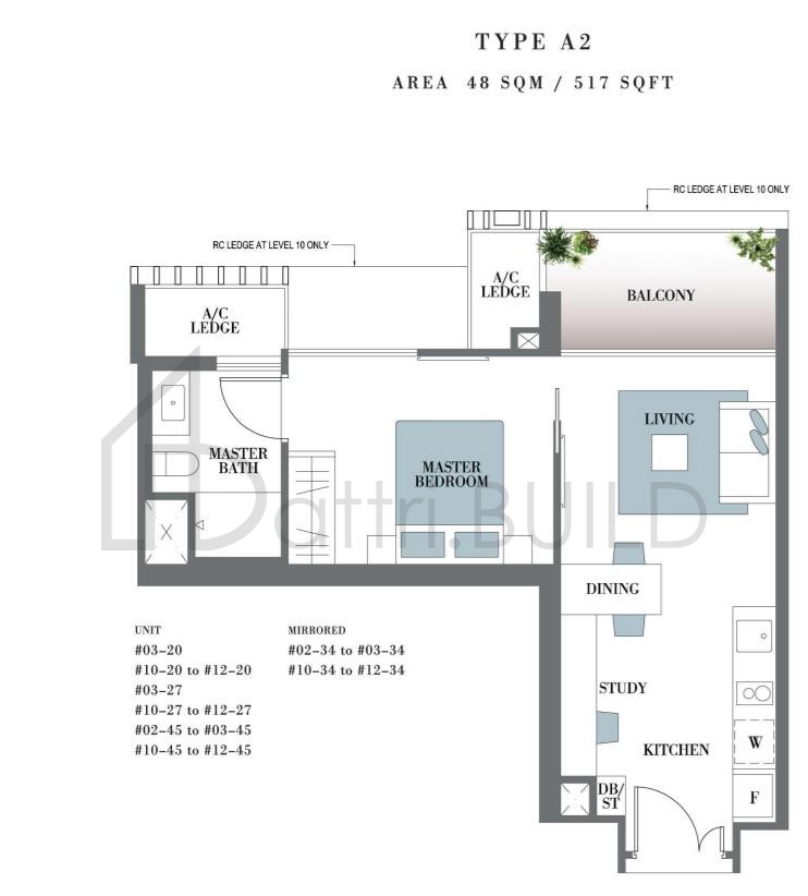 BOTANIQUE AT BARTLEY A2 floorplan (watermarked)