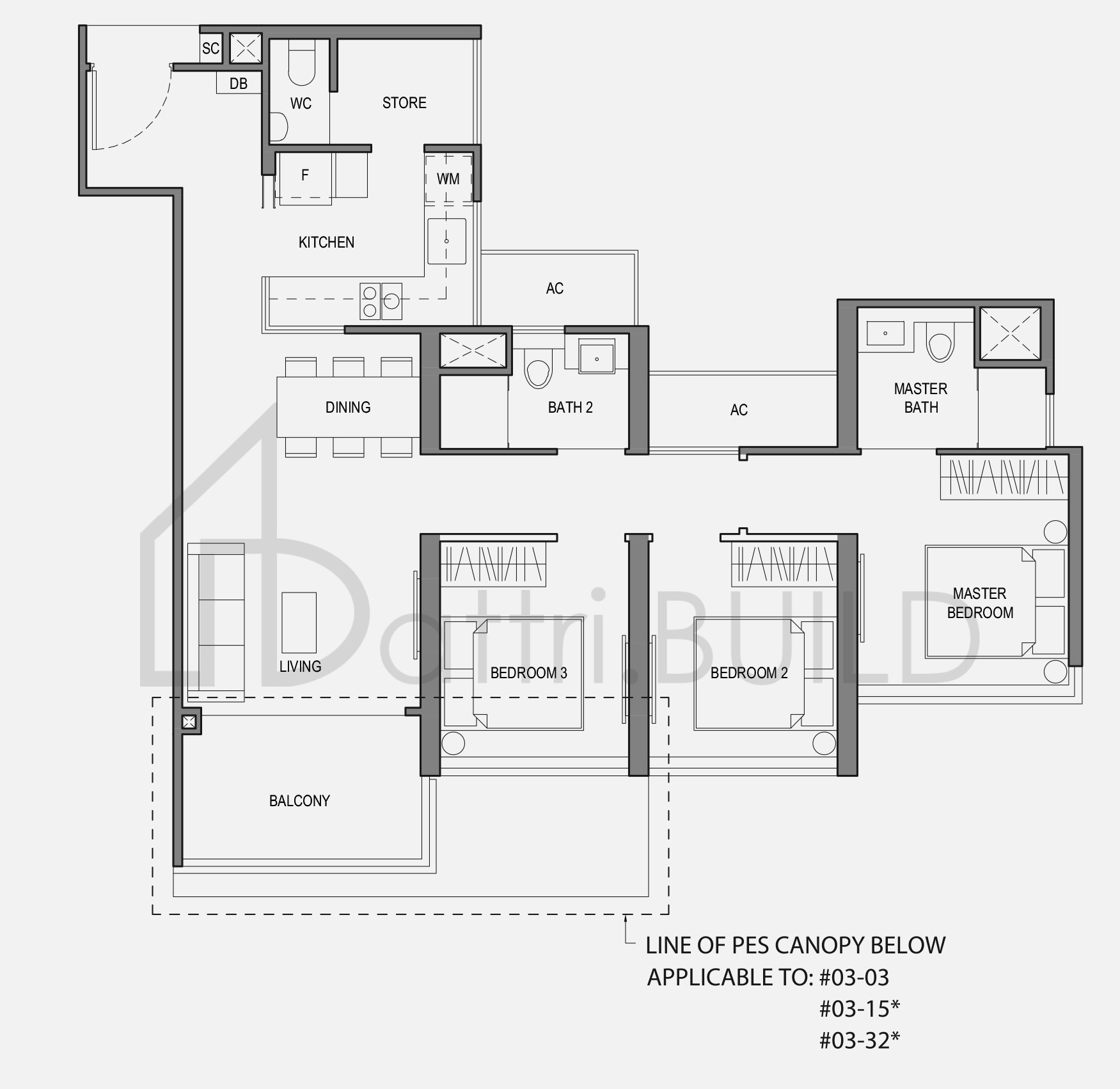 PARC BOTANNIA 3BRP1a floorplan (watermarked)