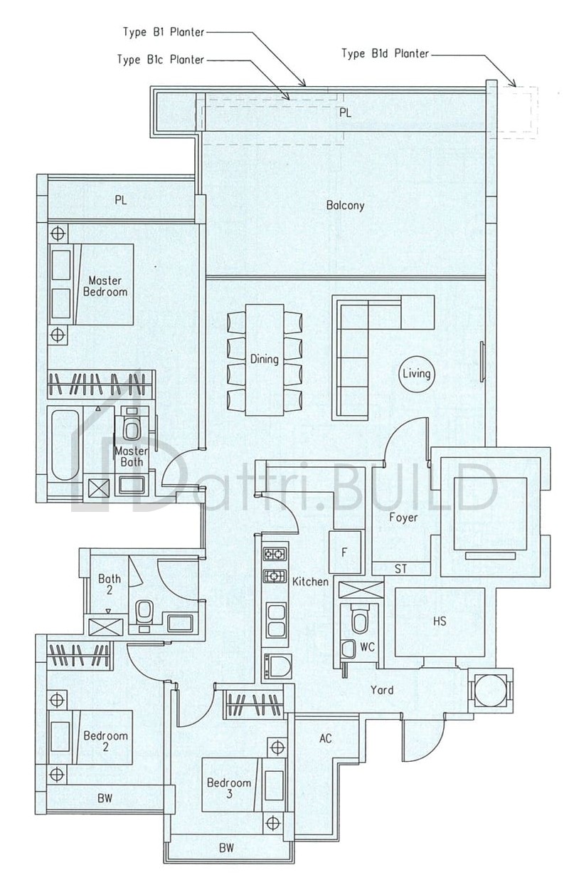 THE BEVERLY B1 floorplan (watermarked)