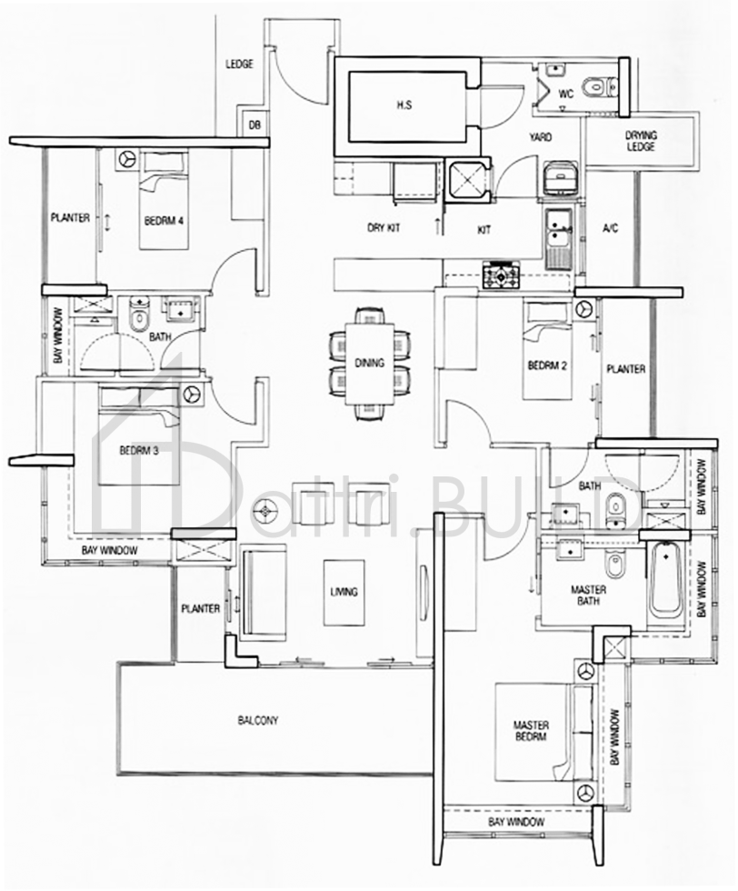 THE PARC CONDOMINIUM D3 floorplan (watermarked)
