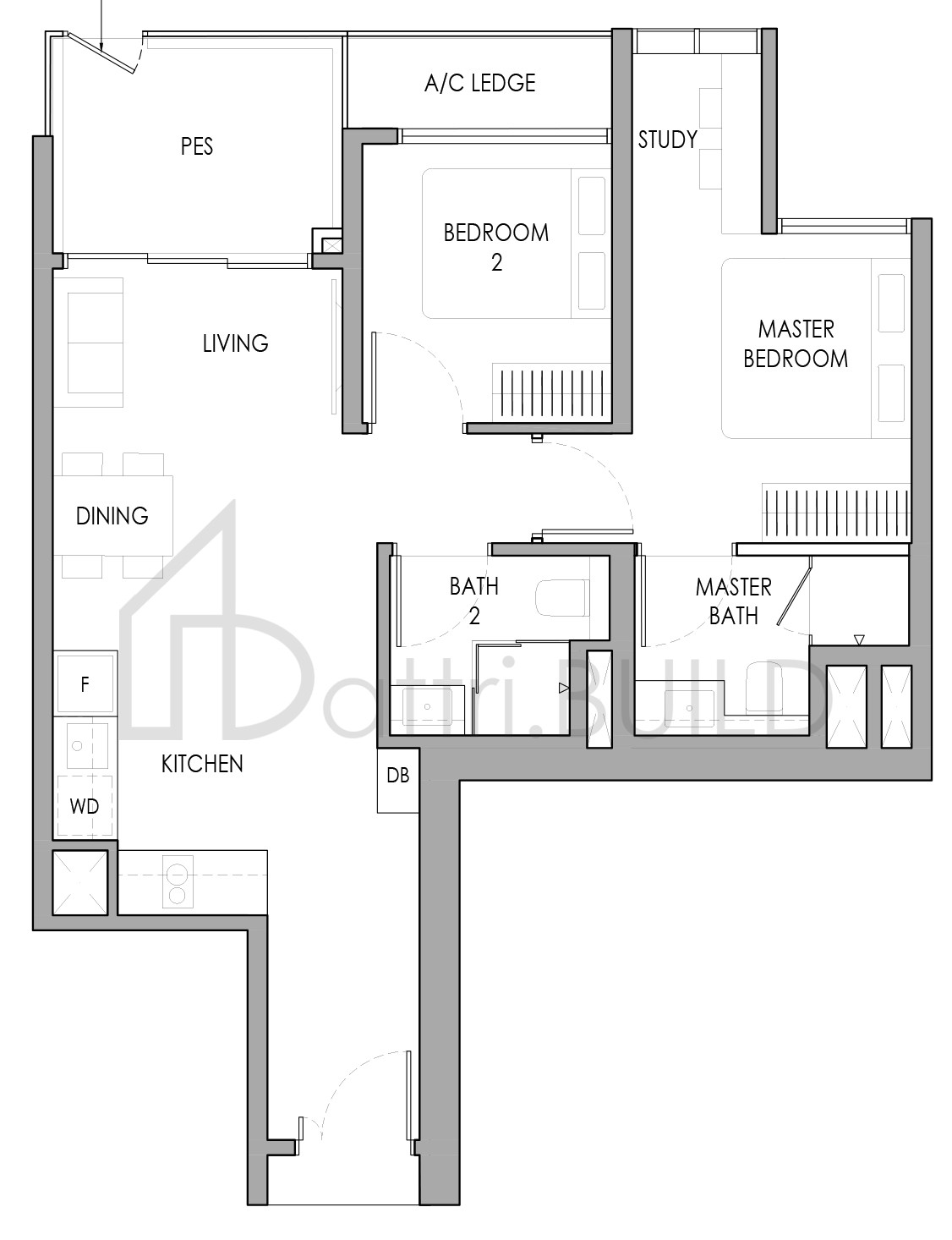 SENGKANG GRAND RESIDENCES B5PS(p) floorplan (watermarked)