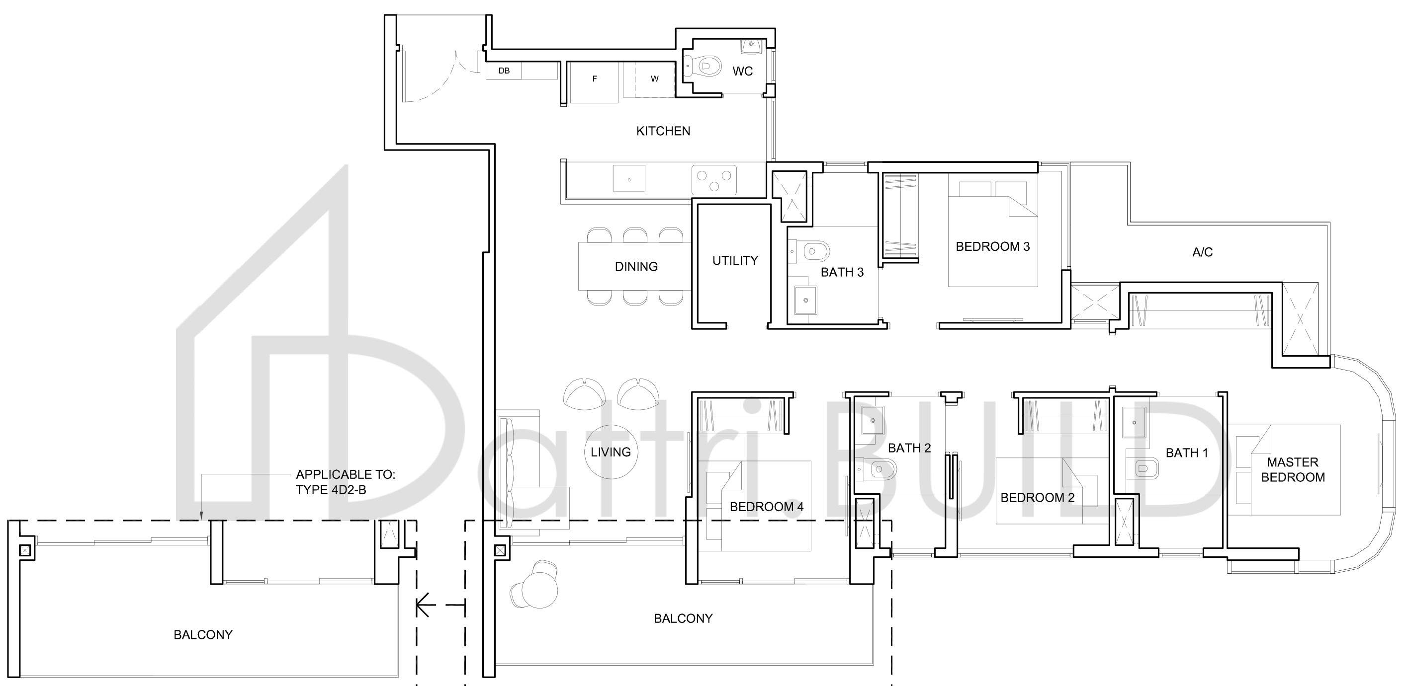 HIGH PARK RESIDENCES 4D2-B floorplan (watermarked)