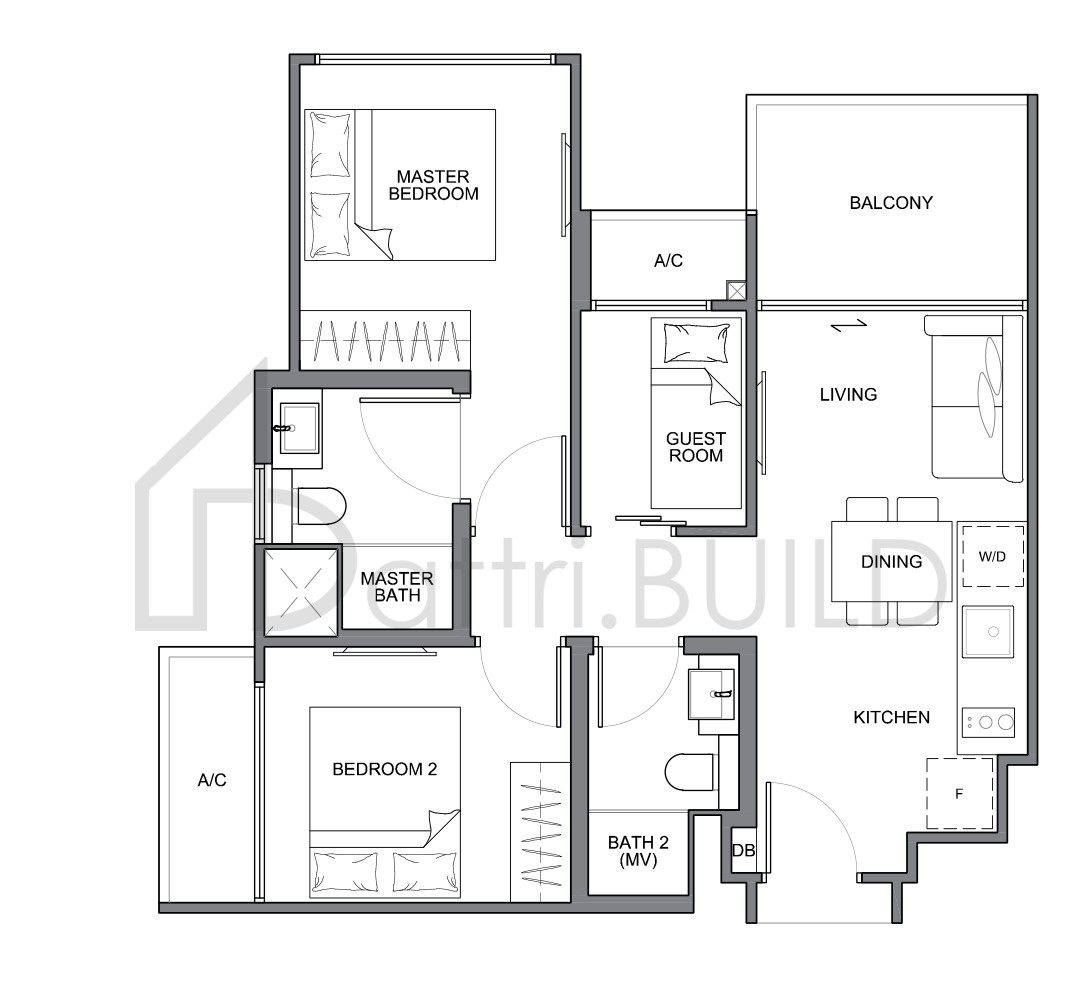THE NAVIAN A5 floorplan (watermarked)