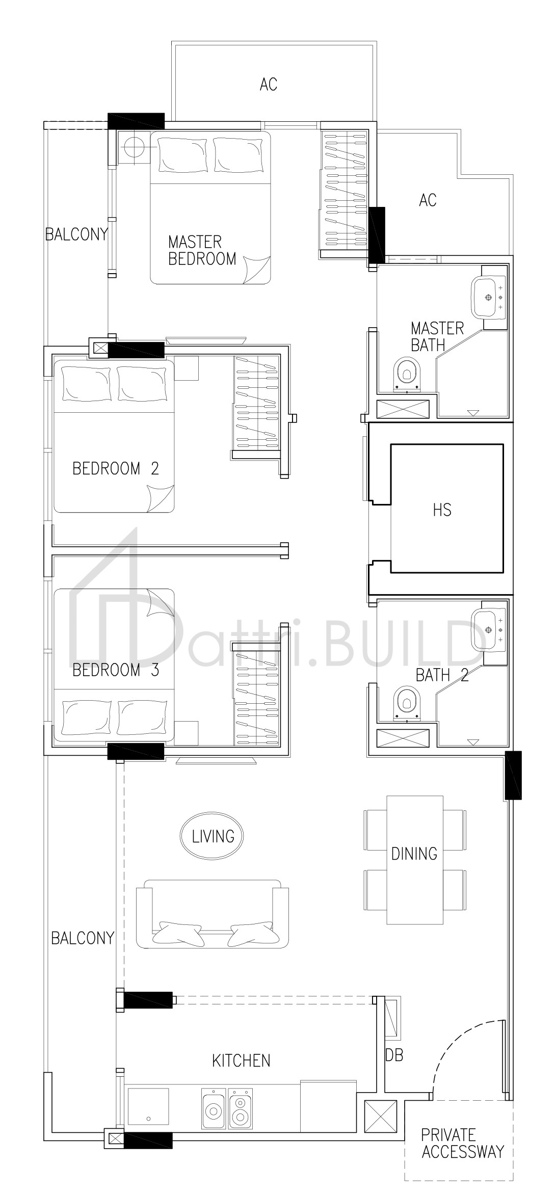 24 ONE RESIDENCES 3 floorplan (watermarked)