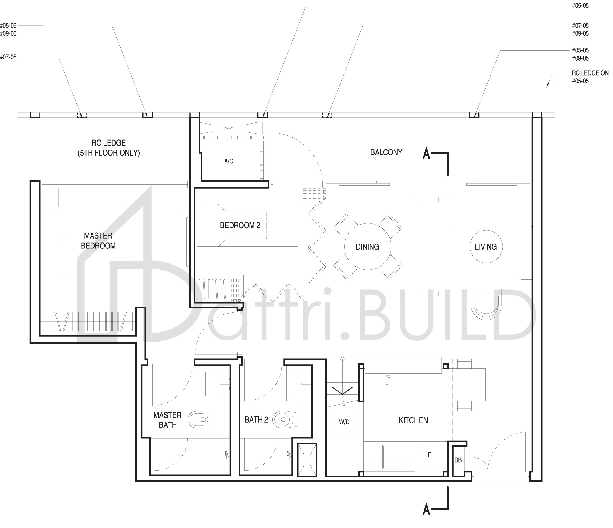 UP@ROBERTSON QUAY C2b floorplan (watermarked)