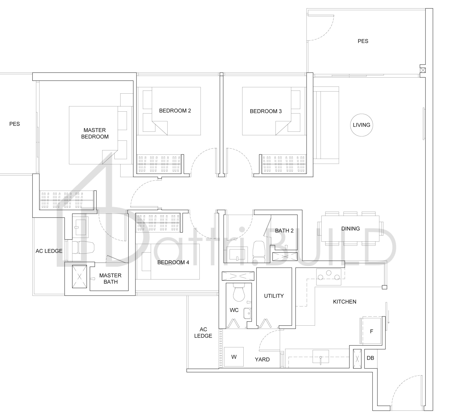 THE CRITERION C2-2P floorplan (watermarked)