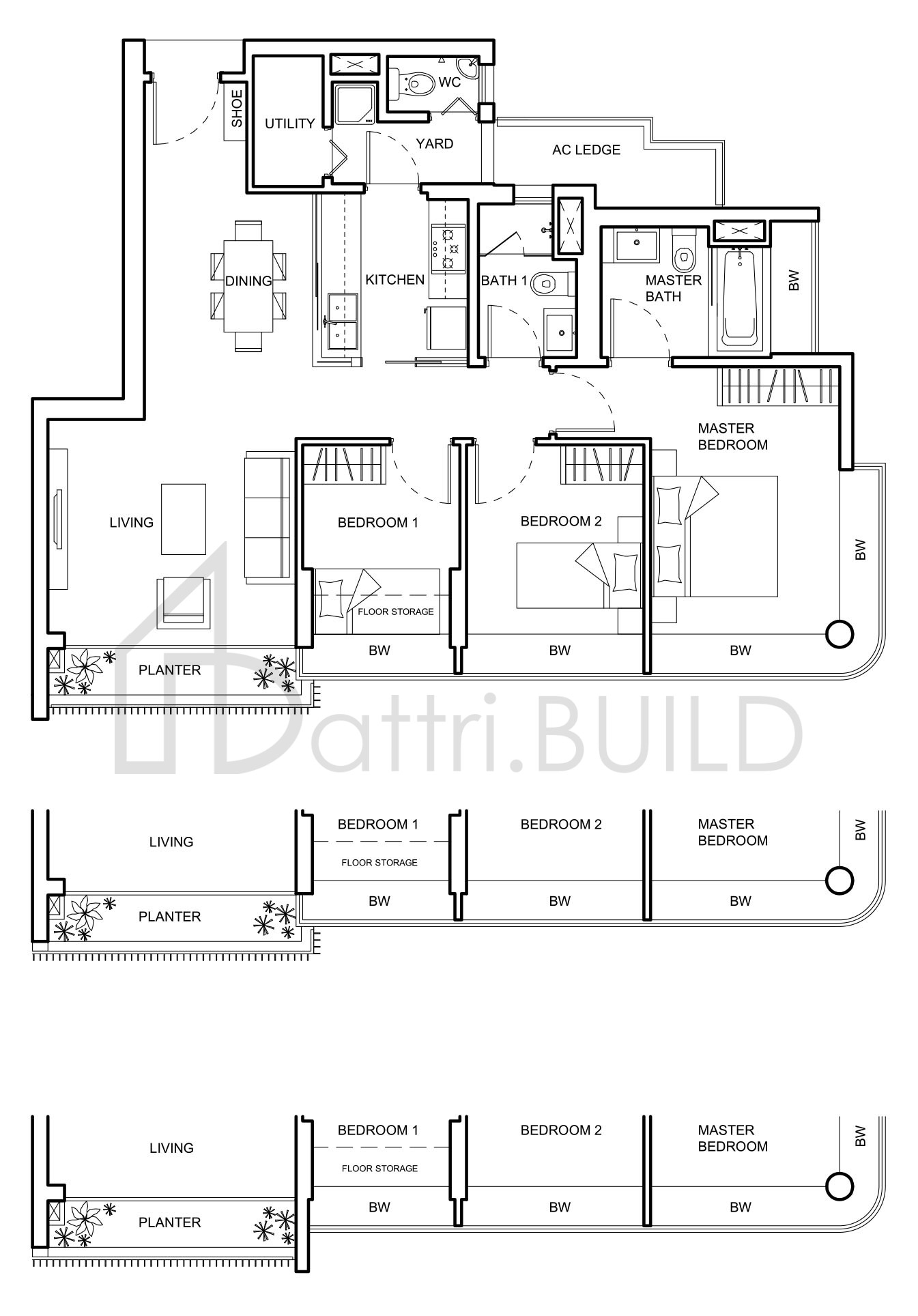 NV RESIDENCES C1b floorplan (watermarked)