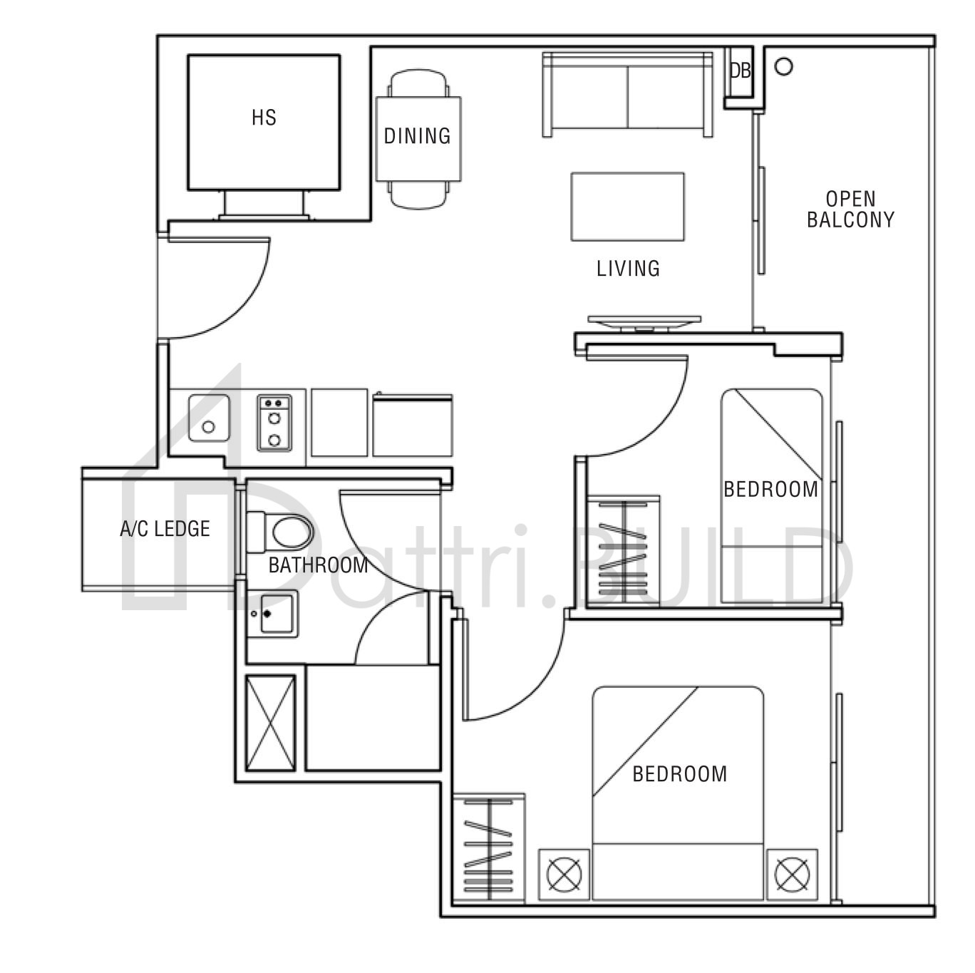 MELOSA B1-R floorplan (watermarked)