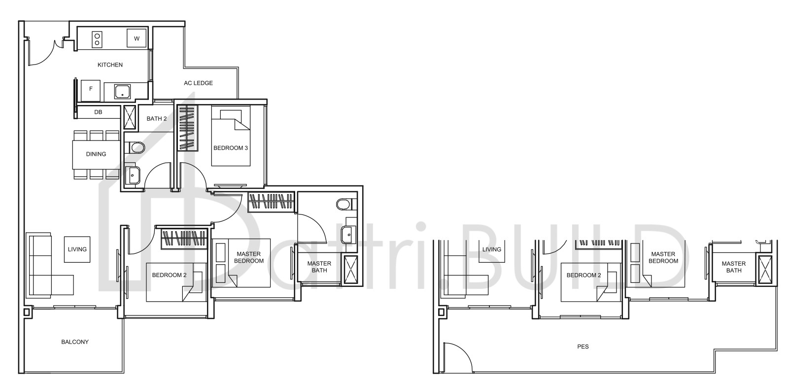 THE GLADES Cc4-P floorplan (watermarked)