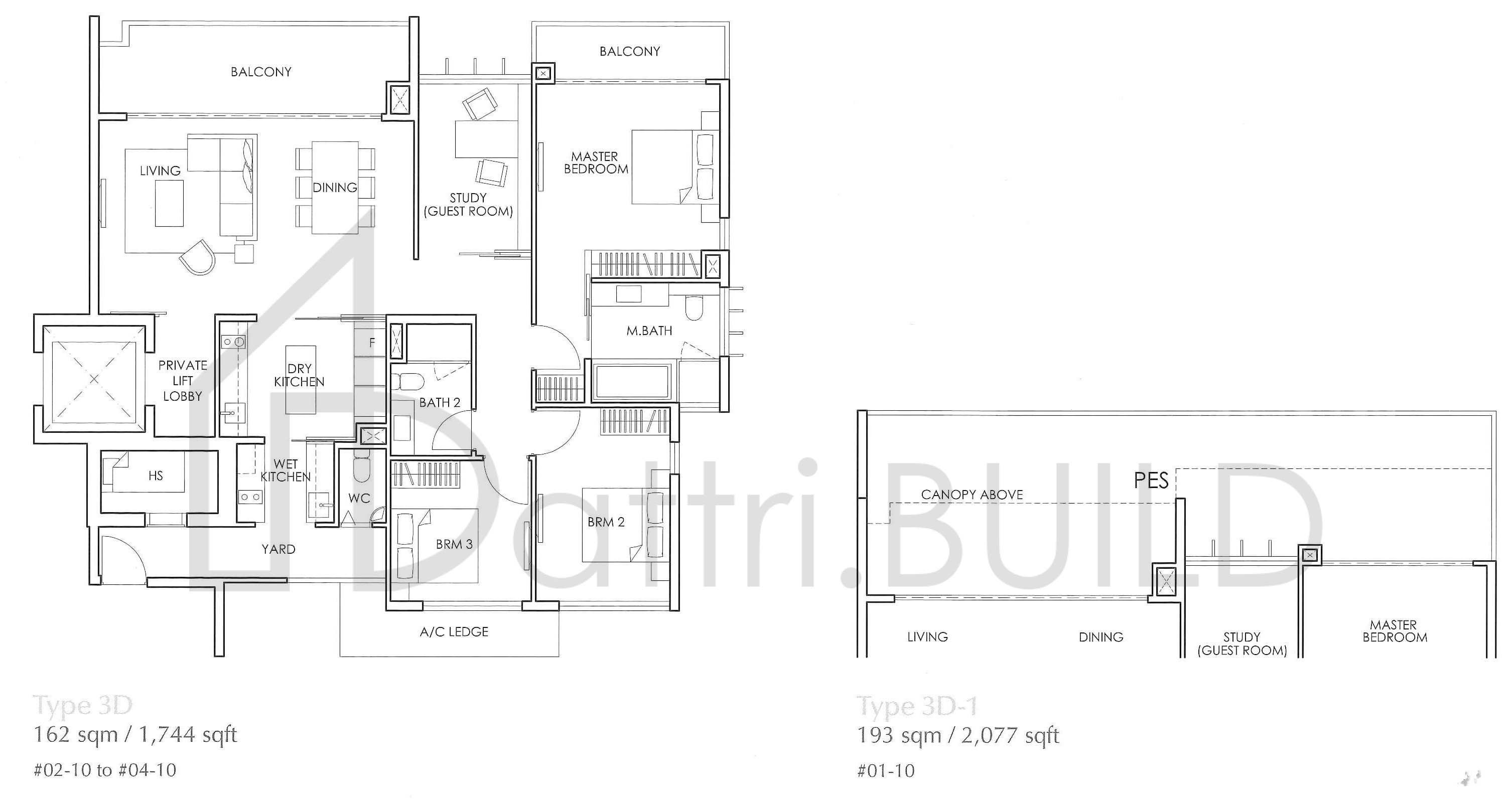 THE GLYNDEBOURNE 3D-1 floorplan (watermarked)