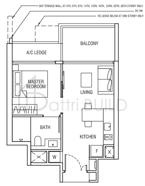 ALEX RESIDENCES A1a floorplan (watermarked)