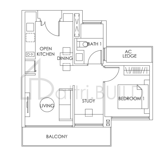BEDOK RESIDENCES A2a(S) floorplan (watermarked)