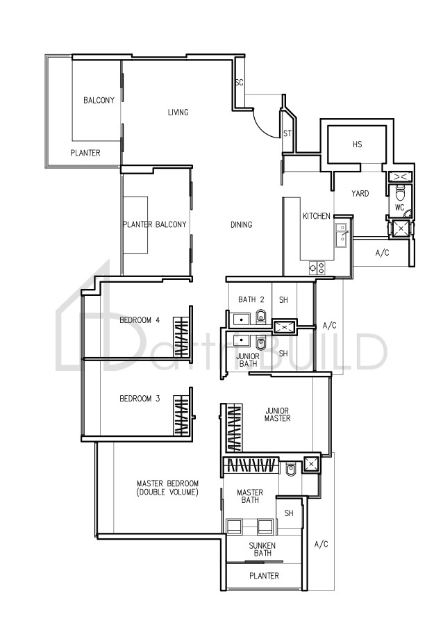 THE TRIZON D1a floorplan (watermarked)