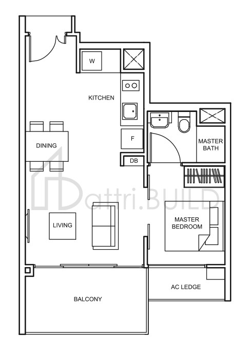 THE GLADES A3 floorplan (watermarked)