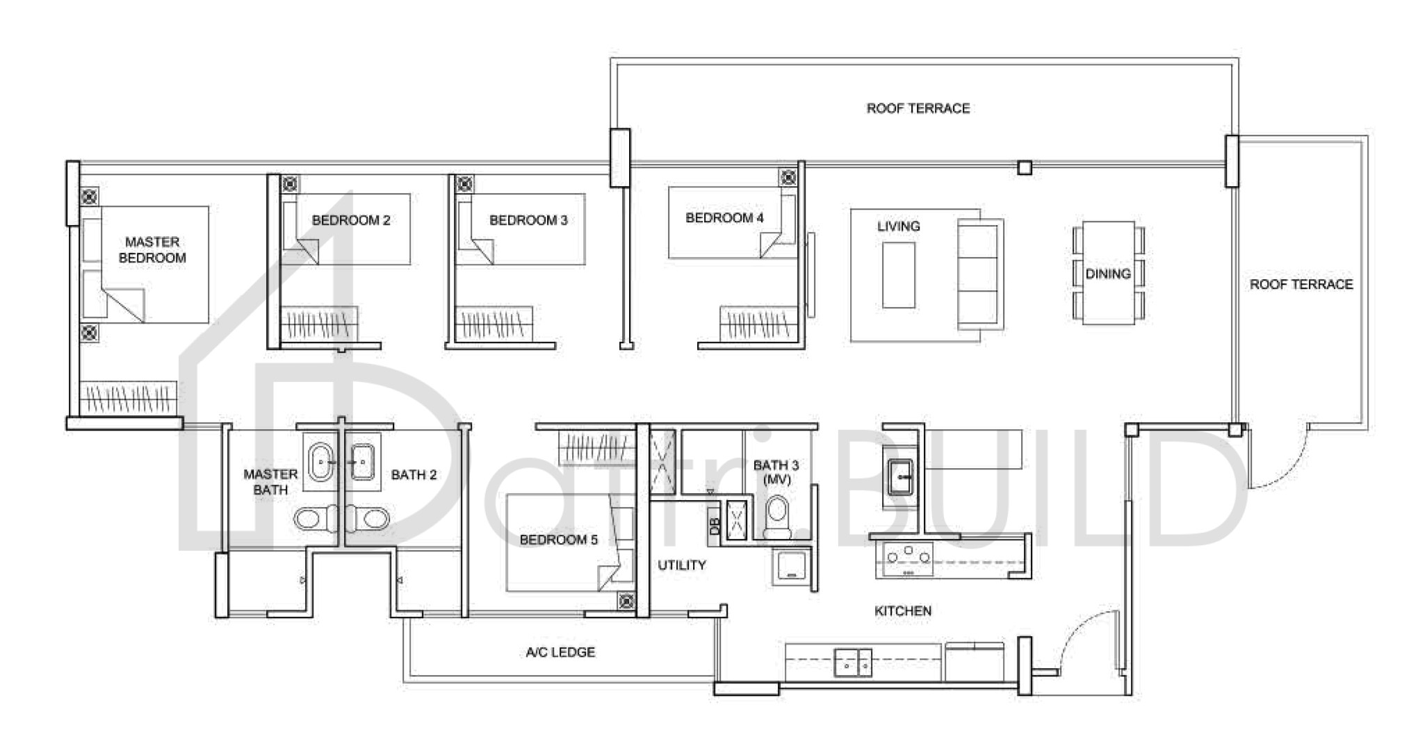 THE SANTORINI PH5 floorplan (watermarked)