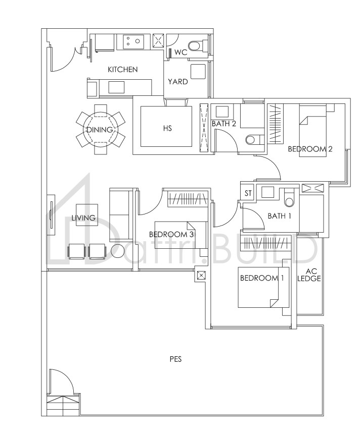 BEDOK RESIDENCES C1b (M)(P) floorplan (watermarked)