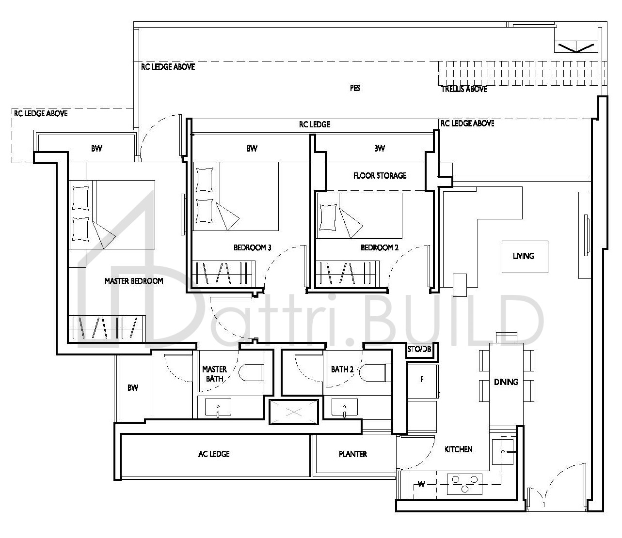 D'NEST C1-2(P) floorplan (watermarked)