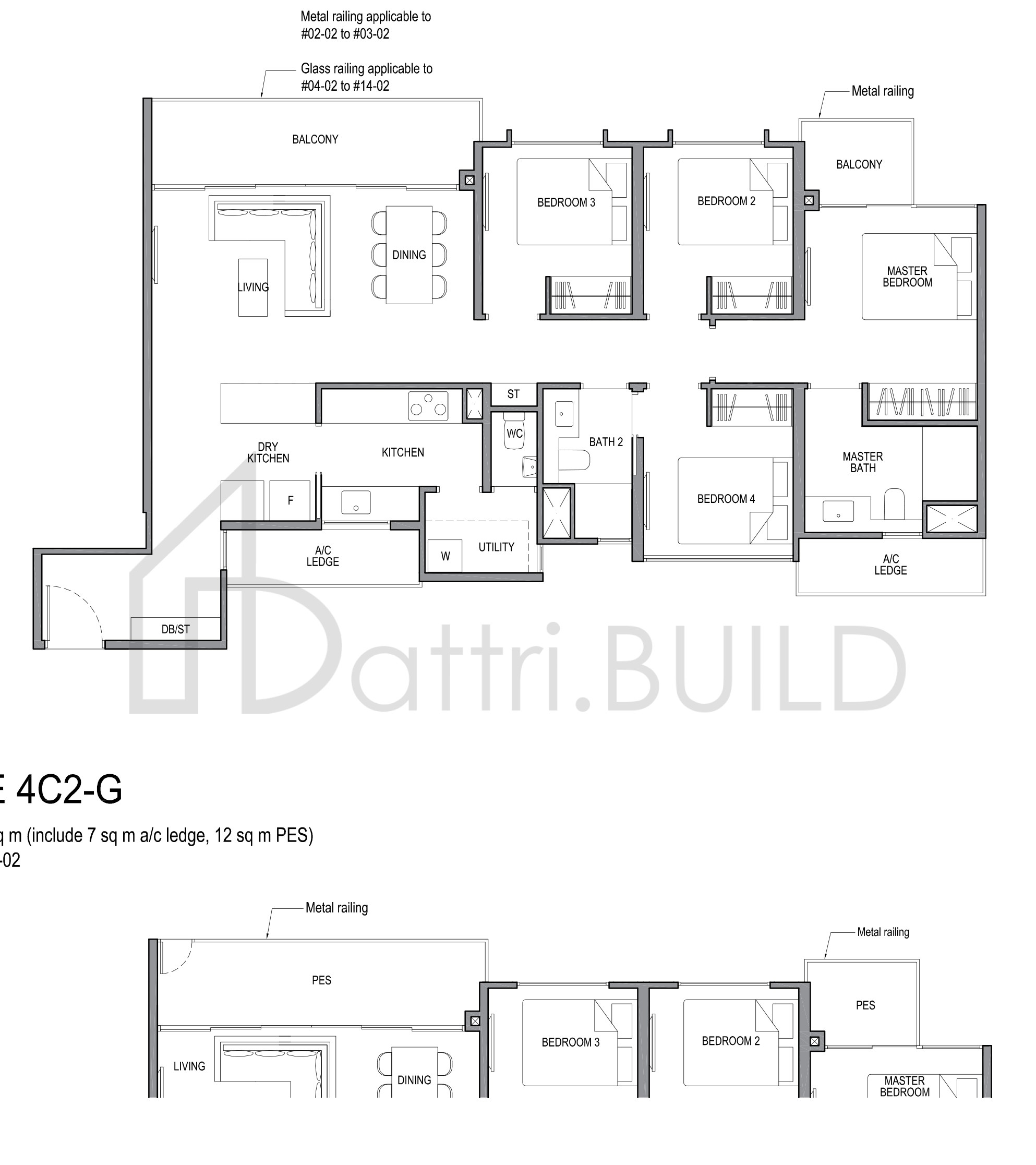 PARK COLONIAL 4C2-G floorplan (watermarked)