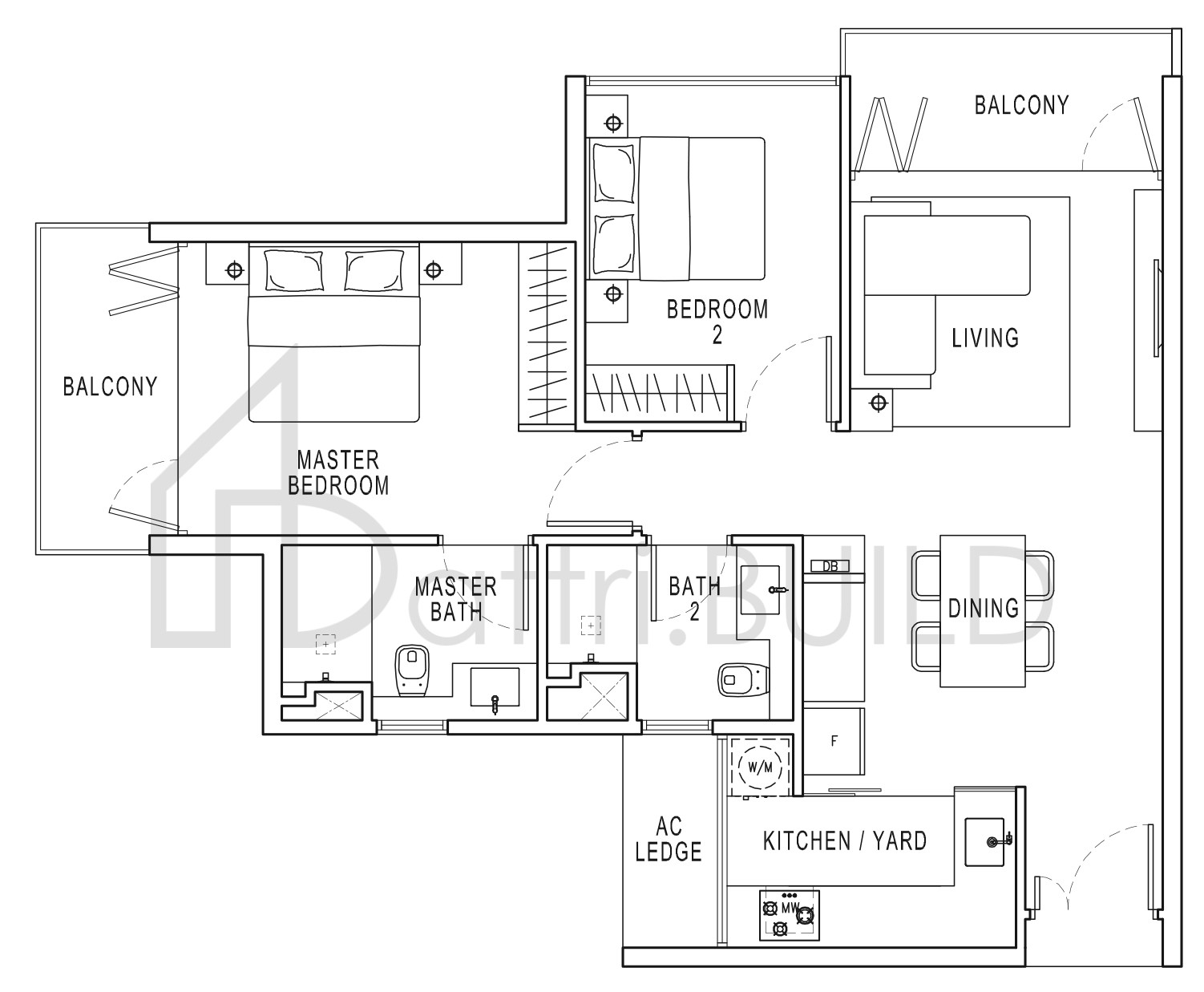 POLLEN & BLEU B2 floorplan (watermarked)