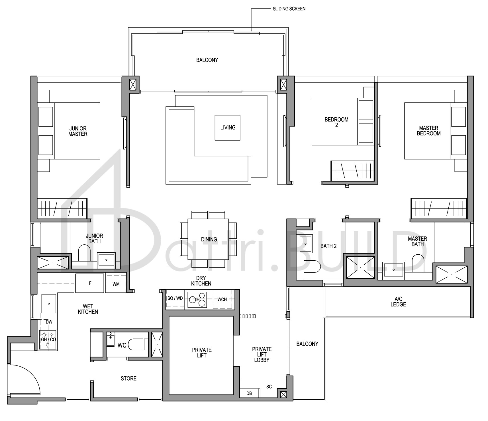 MARTIN MODERN C4-R(PL) floorplan (watermarked)
