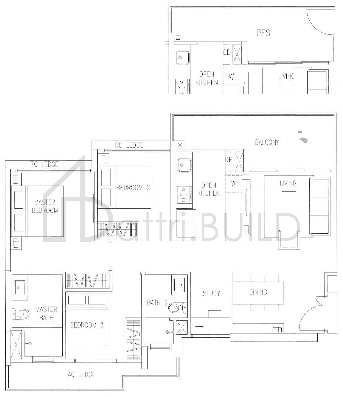 THE VISIONAIRE C4P floorplan (watermarked)