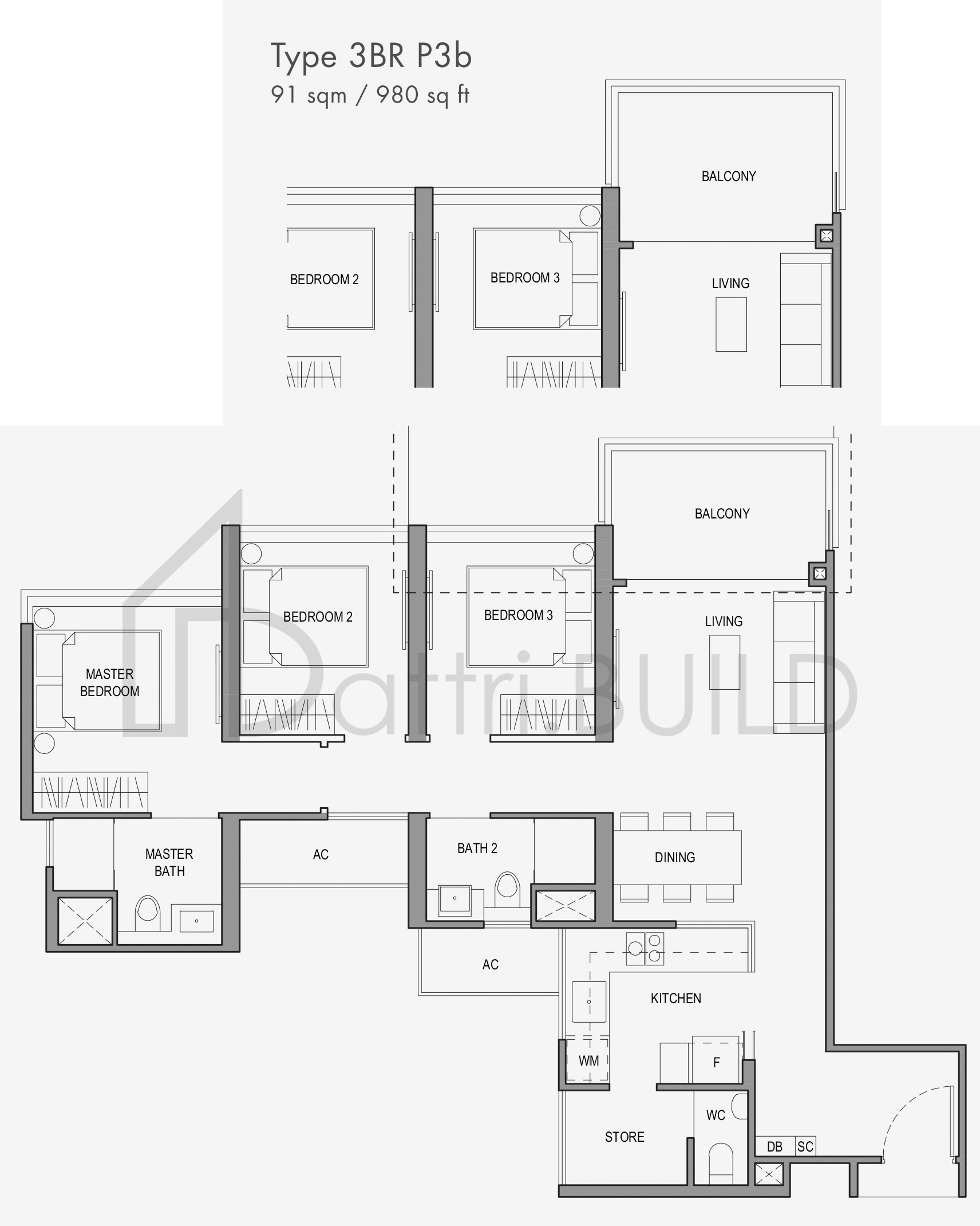 PARC BOTANNIA 3BRP3b floorplan (watermarked)