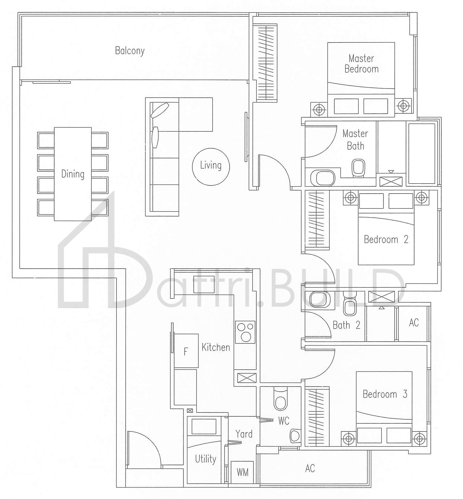 WATERSCAPE AT CAVENAGH C2 floorplan (watermarked)