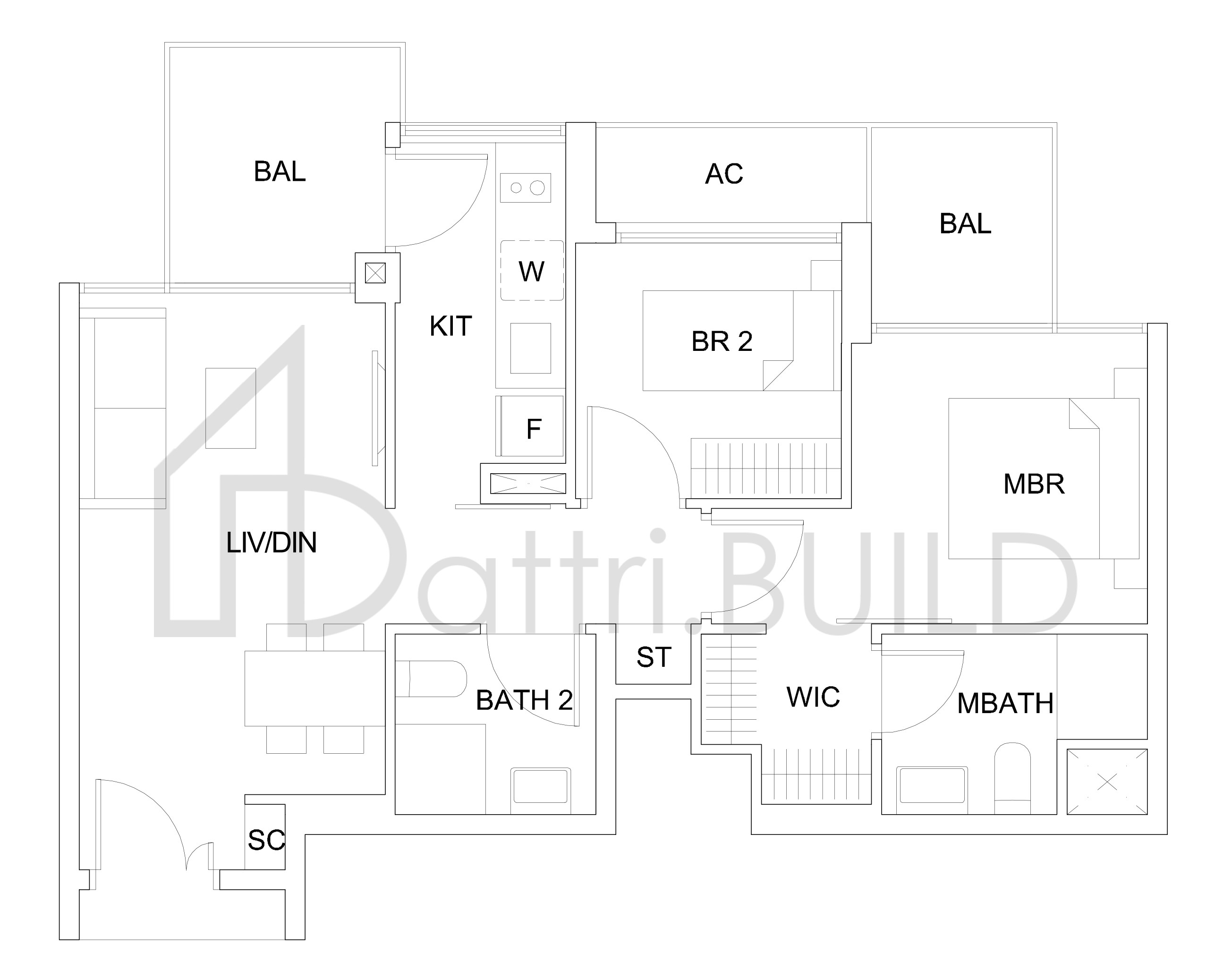 SKY VUE B2d2(2- br Suite) floorplan (watermarked)