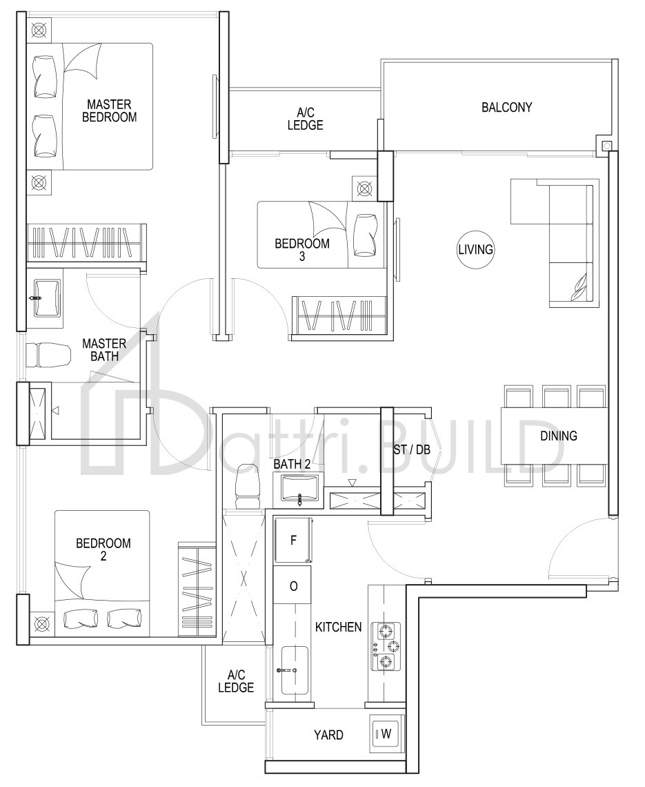 THE RAINFOREST B2 floorplan (watermarked)