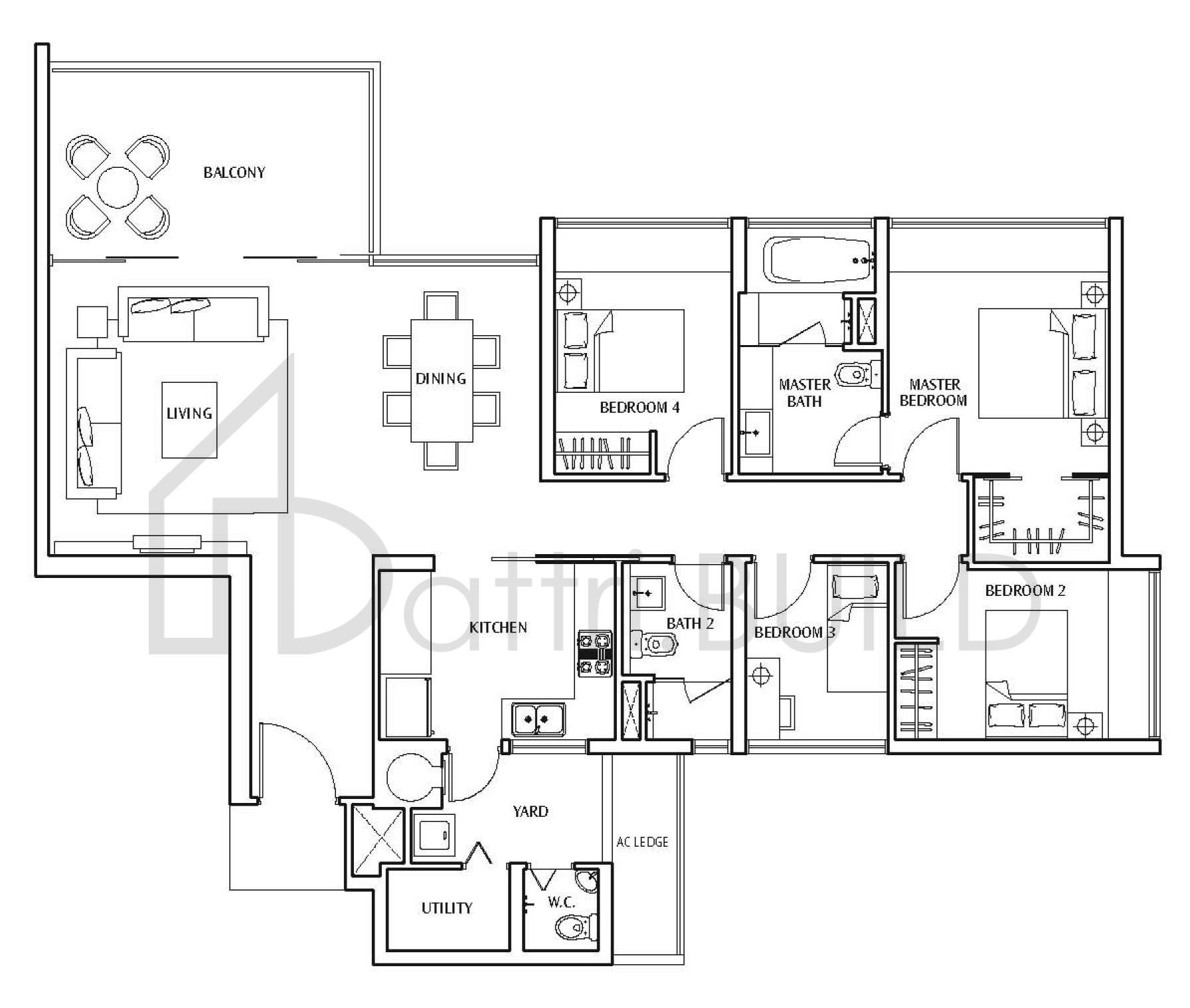 THE SEA VIEW D floorplan (watermarked)