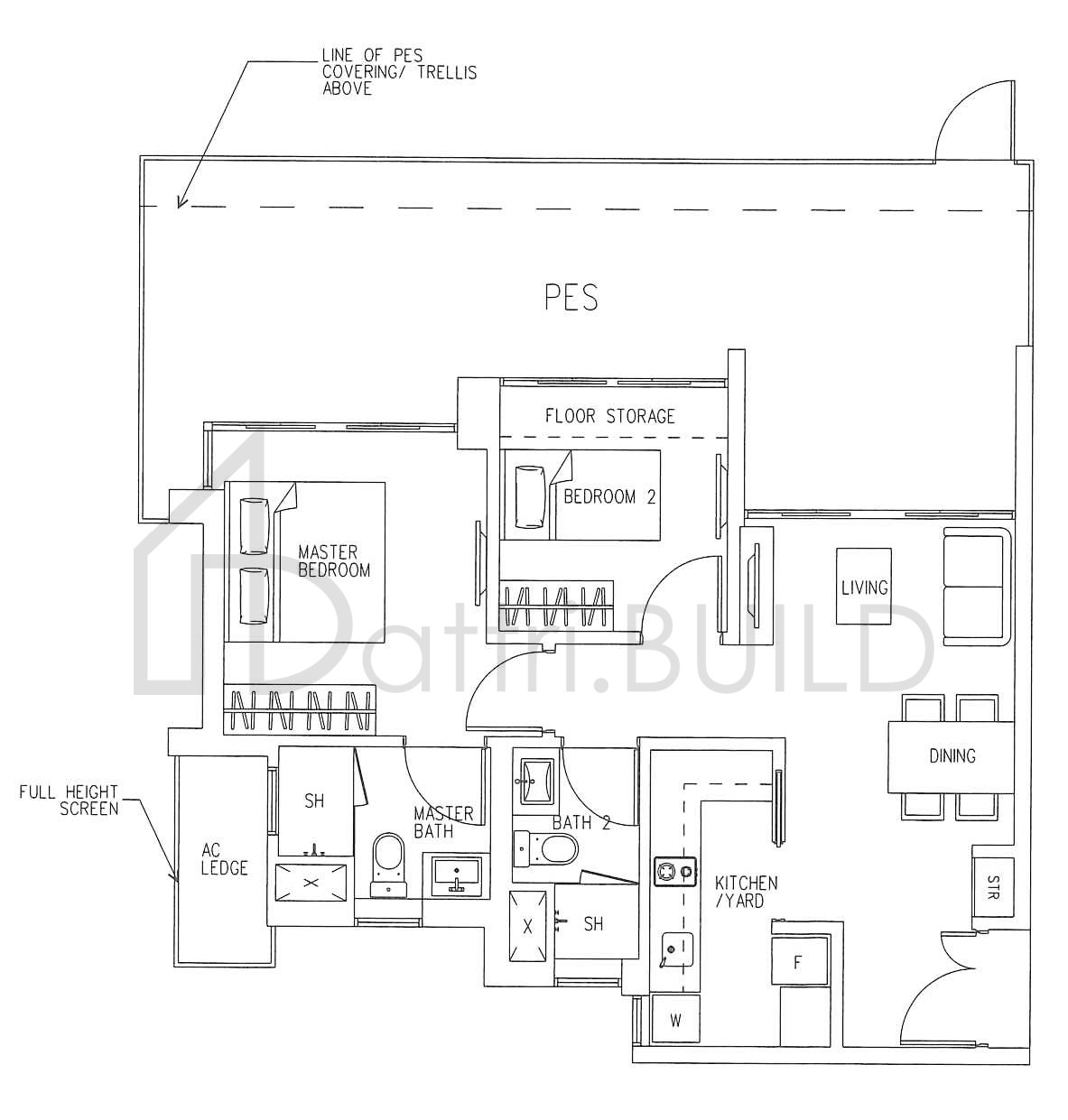 H2O RESIDENCES B4 (PES) floorplan (watermarked)