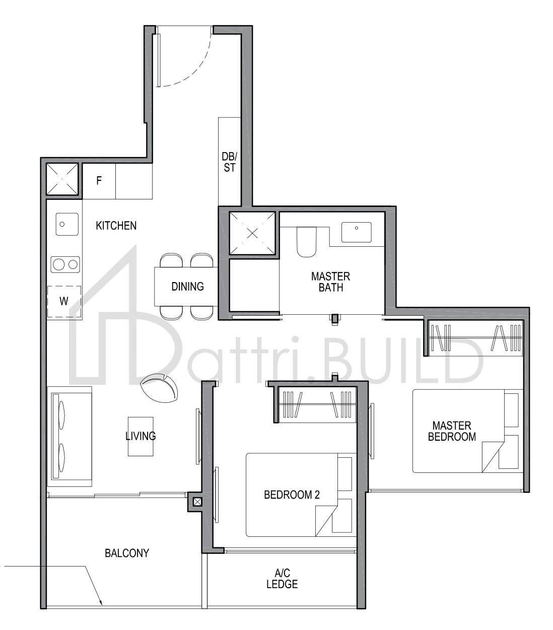 PARK COLONIAL 2C2 floorplan (watermarked)