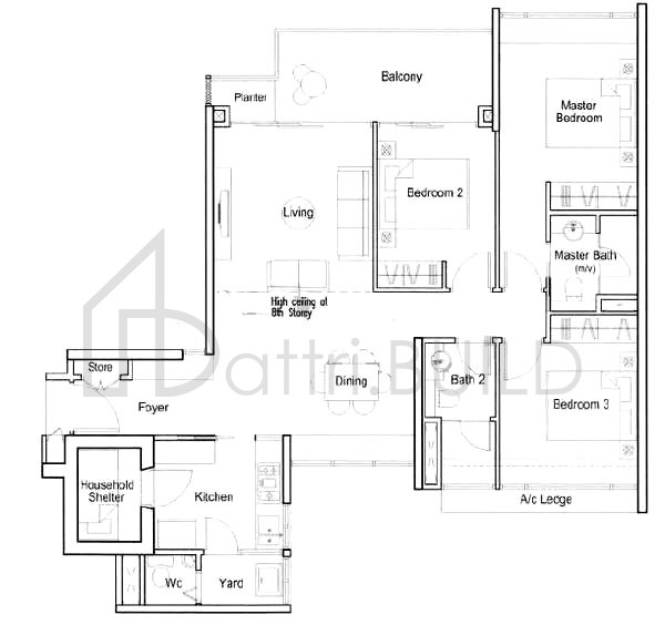 PARC EMILY C1 floorplan (watermarked)