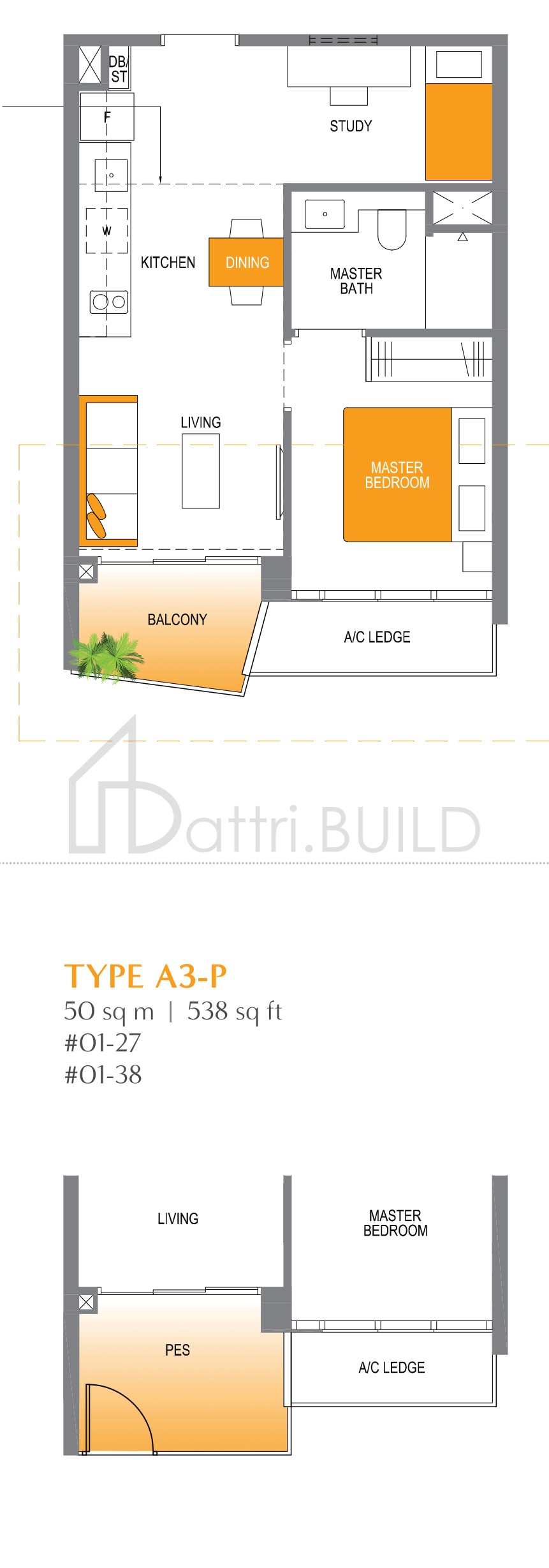 LAKE GRANDE A3-P floorplan (watermarked)