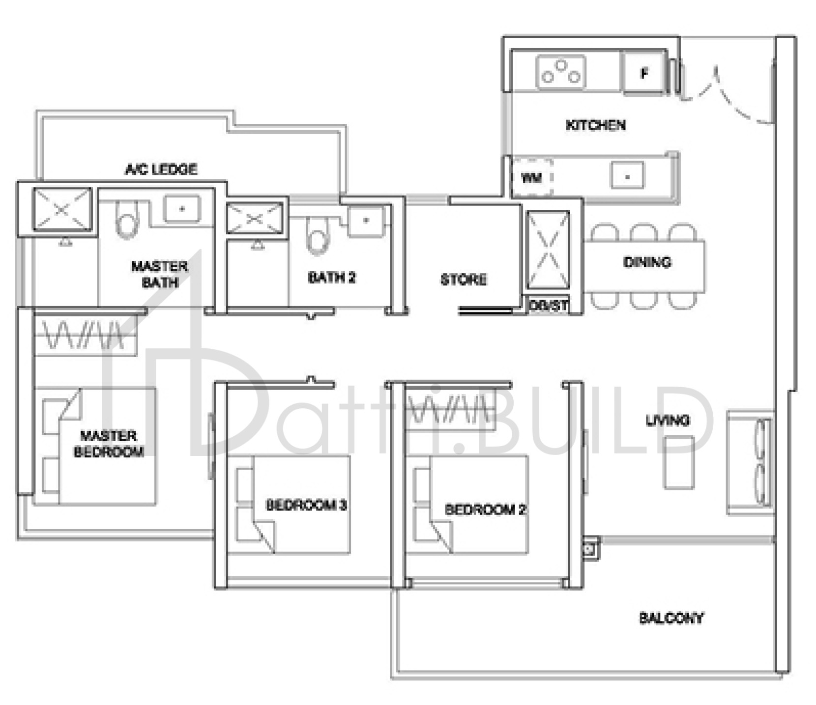 STIRLING RESIDENCES 3BR-U floorplan (watermarked)