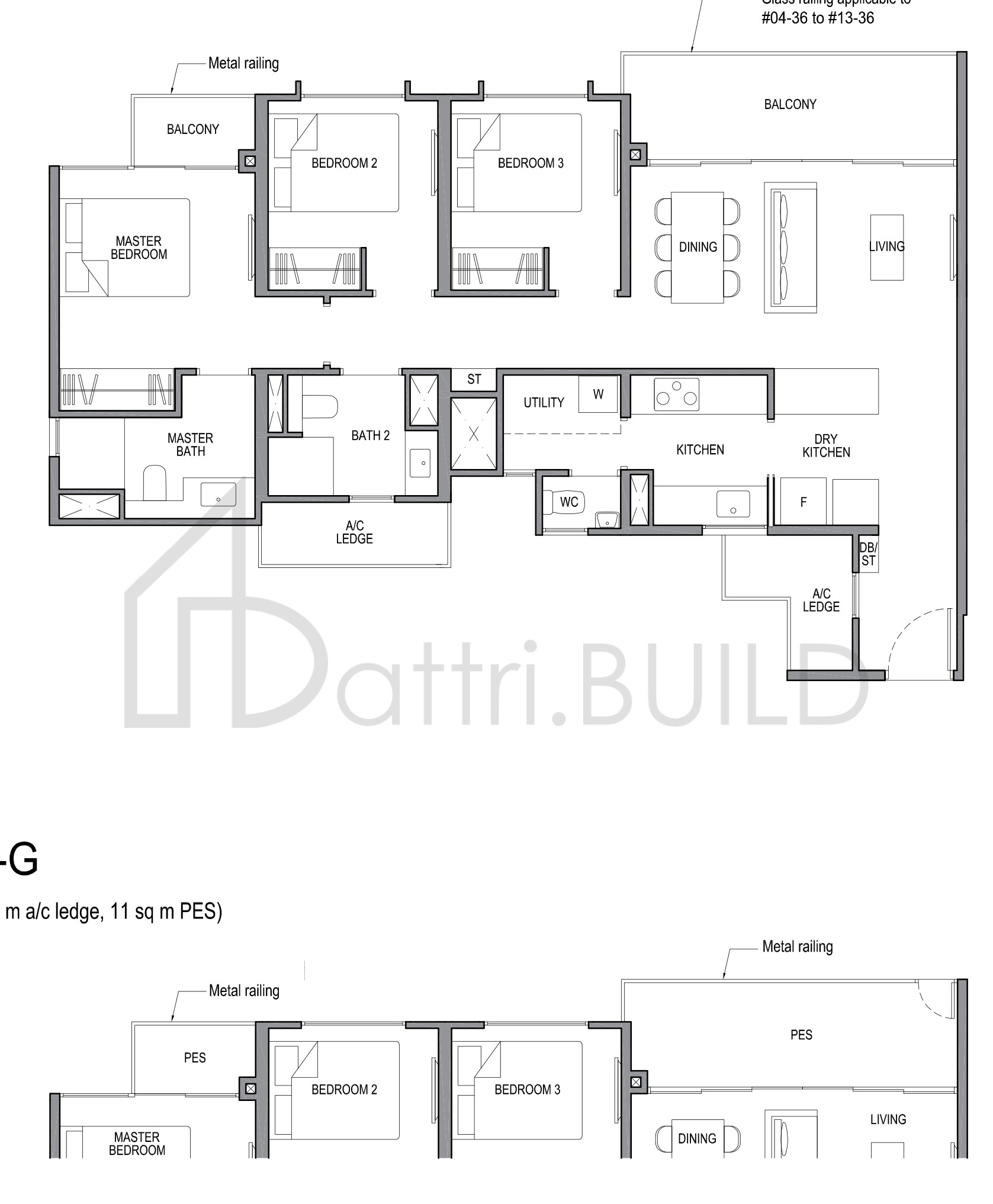 PARK COLONIAL 3D2a-G floorplan (watermarked)