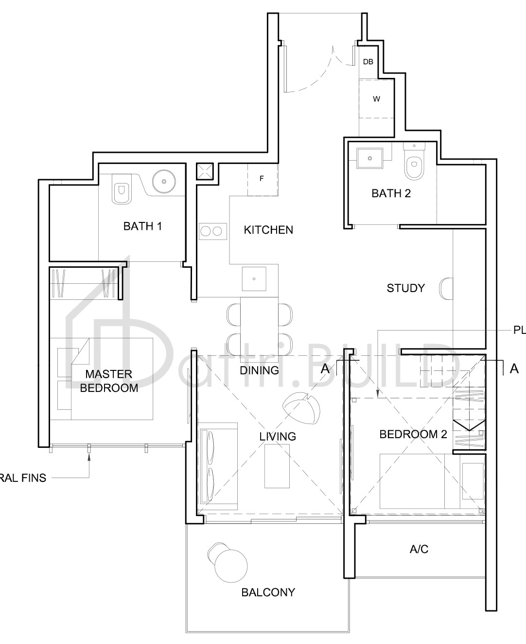 HIGH PARK RESIDENCES 2S2-PH floorplan (watermarked)