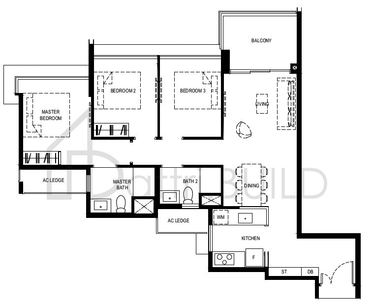 NORMANTON PARK 3BR-Ca floorplan (watermarked)