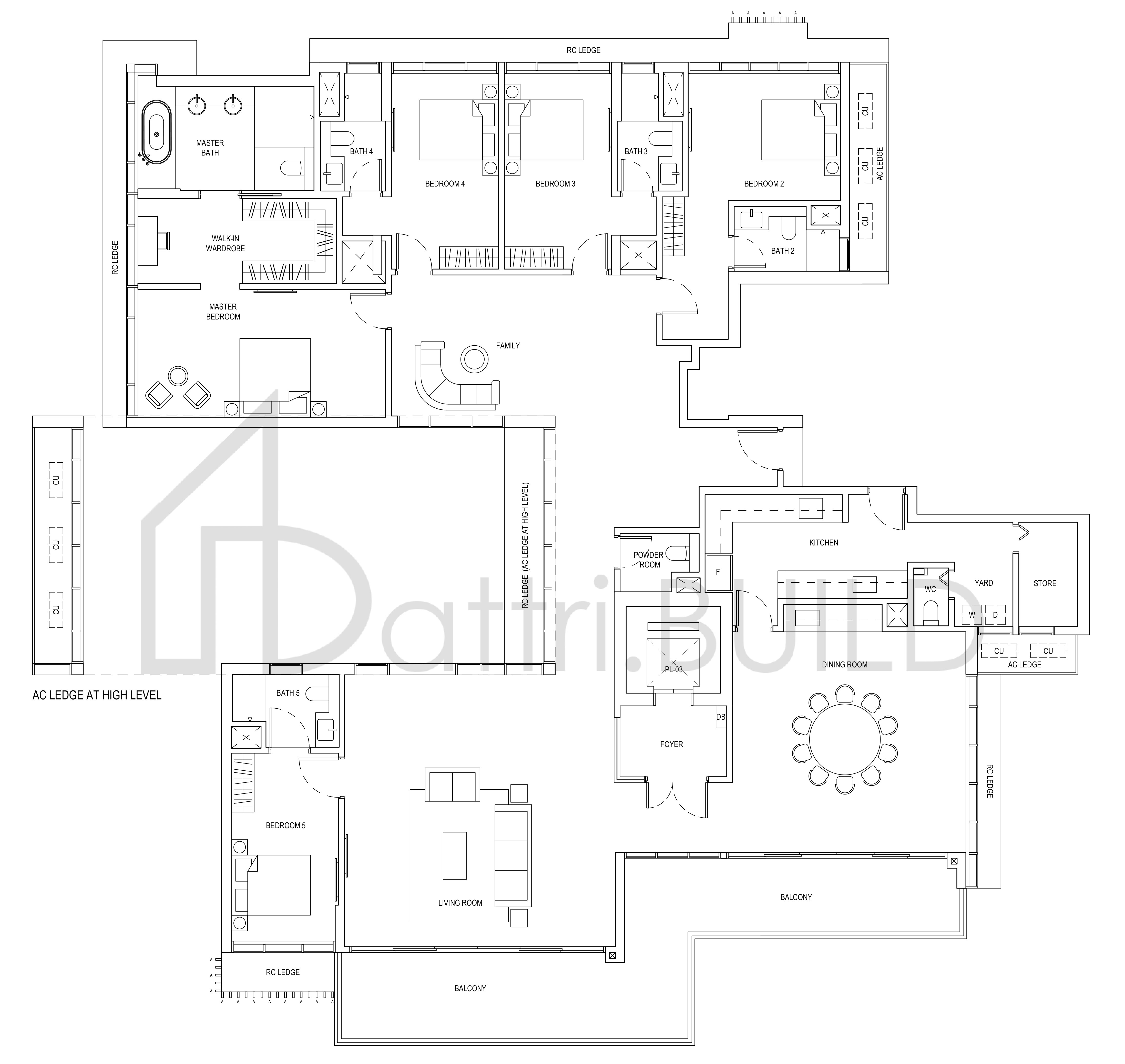 ONE BERNAM E1 floorplan (watermarked)